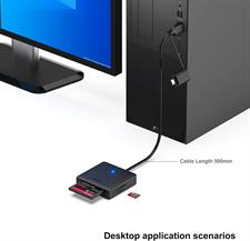 BENFEI 4in1 USB USB-C to SD Micro SD MS CF Card Reader Adapter