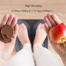 Digital Body Fat Scales Wireless Scales Personal High Precision Sensors with App for 13 Body Data Analyses Body Fat, BMI, Weight, Muscle Mass, Water, Protein, BMR, 180 kg
