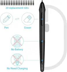  XP-PEN G640S Graphics Pen Tablet with Battery-Free Stylus 8192 Pressure 6x4 Inch Digital Tablet with 6 Customized Hot Keys for Chrome, Mac, Windows PC and Android
