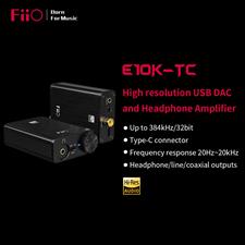 FiiO Headphone Amps Portable DAC USB Type-C Coaxial 384kHz/32bit (E10K)