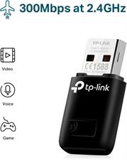 TP-Link TL-WN823N N300 Mini USB Wireless Wi-Fi Network Adapter for PC & Laptop. Black