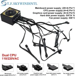 T.F.SKYWINDINTL 1000W RGB ATX 1000 WATT PC Power Supply PC Modular PSU Switching Gaming Mining Power Supplies Computer Source