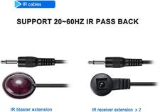 HDMI Extender 1080P@60HZ 1x2 Splitter Device Over CAT6 / CAT6A / CAT7 Cable, Transmission up to 40m/131ft with Loop-Out Local Display,Support IR Remote Control,EDID Function
