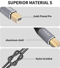 Pipika USB Printer Cable USB A to USB B Printer Cable
