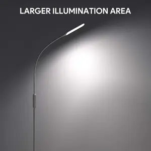 LED Floor Lamp with 3 Color Temperatures & 5 Brightness Levels, Gladle Dimmable Tall Bright Light for Living Room Bedroom Office, Adjustable Minimalist Reading Standing Lamp Works with Smart Plug