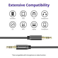 Tronsmart S3C01 3.5mm Male to Male Premium AUX Audio Cable 4ft/1.2m