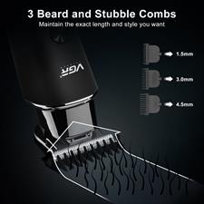 VGR V-937 Hair Trimmer Professional Hair Clipper Cordless Hair Cutting Machine Rechargeable Haircut Electric Clipper for Men 