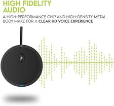 Conference USB Microphone, Computer Desk Microphone with Mute Button and LED Indicator, Plug & Play Omnidirectional Condenser PC Laptop Mics for Online Meeting/Class,Skype,Recording,Chatting,Zoom
