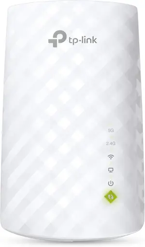 TP-Link RE200 AC750 Universal Dual Band Range Extender, Broadband/Wi-Fi Extender, Wi-Fi Booster/Hotspot with Ethernet Port, Plug and Play, Smart Signal Indicator