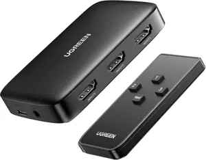 UGREEN HDMI Switch 3 in 1 Out 4K HDMI Splitter with Remote Supports HDR CEC 3D HDCP1.4 HDMI 3 Port Box Hub 4K 30Hz, Compatible with Switch/Switch 2 PS5 PS4 Xbox Fire Stick Roku Apple TV PC
