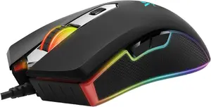 RAPOO VPRO V280 USB WIRED OPTICAL GAMING MOUSE RGB MULTI COLOR LED WITH ADJUSTABLE UPTO 7000 DPI - BLACK