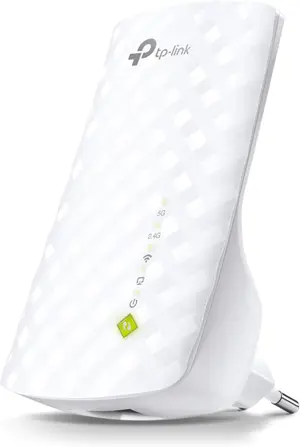 TP-Link RE200 AC750 Universal Dual Band Range Extender, Broadband/Wi-Fi Extender, Wi-Fi Booster/Hotspot with Ethernet Port, Plug and Play, Smart Signal Indicator