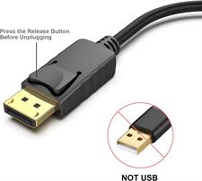 BENFEI 4K DisplayPort to HDMI Adapter, Uni-Directional DP 1.2 Computer to HDMI 1.4 Screen Gold-Plated DP Display Port to HDMI Adapter (Male to Female) 