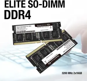 TEAMGROUP Elite DDR4 16GB Single 3200MHz PC4-25600 CL22 Unbuffered Non-ECC 1.2V SODIMM 260-Pin Laptop Memory Module Ram Upgrade