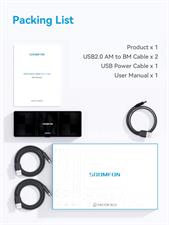 SOOMFON Kvm Switch Hdmi 2 Port- Hotkey USB Kvm Switches for 2 Computers Share Monitor Keyboard Mouse and Printer, Support Uhd 4K@30Hz for Laptop Pc