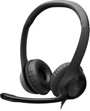 Logitech H390 Gaming Headphones, Wired Headphones with Mic, USB Headset with Microphone for PC, Noise Cancelling Microphone for Video Meetings, Music, Gaming - Black