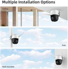 IMOU Cruiser SE 2MP Outdoor Security Camera Color Night Vision with Floodlight and Microphone, 1080P (2MP) FHD Pan/Tilt 2.4G Wi-Fi Camera