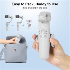 Gimbal stabilizer for Smartphone, M1 Handheld Foldable 3-Axis Gimbal with Tripod, Face Tracking Anti Shake Phone Stabilizer for Video Recording, Vlogging