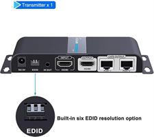 HDMI Extender 1080P@60HZ 1x2 Splitter Device Over CAT6 / CAT6A / CAT7 Cable, Transmission up to 40m/131ft with Loop-Out Local Display,Support IR Remote Control,EDID Function
