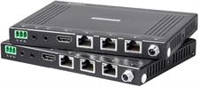 Monoprice 4K Pro HDBaseT Extender Kit, IR, 70 Meters with PoC, Over Cat6, RS232, HDCP 2.2, Black - Blackbird Series