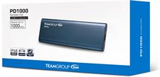 TEAMGROUP PD1000 512GB Aluminum Portable External Solid State Drive SSD, Read up to 1000MB/s, USB-C, USB A 3.2 Gen 2, Waterproof, Dustproof (IP68), Shockproof, Pressure Resistant