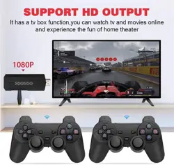 X2 Plus 64GB 30000+ Games, Game Stick Retro Video Game Console 4K Games Stick with 2.4G Wireless Controllers HD Output Game Machine Portable