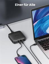 UGREEN USB C Charger 100W 4-Port Desktop Charger PD Charger with PPS Compatible with MacBook Pro/Air, iPhone 14 Pro Max, 14 Pro, iPad Pro, Dell XPS, S23 Ultra