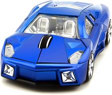 FIRSTMEMORY Wireless Car Mouse, 2.4G Cool Sport Race Car Shaped Mouse Wireless Optical Car Computer Mouse,1600 DPI for PC Laptop Desktop (Blue) Brand: Sunffice
