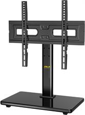 AM (Alphamount) APTVS17 Universal Swivel TV Stand,Table Top TV Stand for Most 32''-60'' LCD & LED