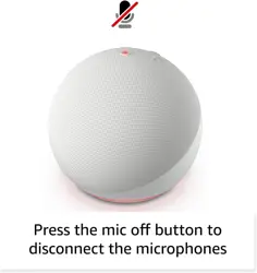 Amazon Echo Dot 5th Gen Vibrant sounding Alexa speaker, Great for Bedrooms, Dining Rooms and Offices, Charcoal