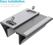 LENTION Aluminum Space-Saving Vertical Desktop Stand Compatible MacBook Air/Pro 13 15, MacBook 12, iPad Pro 12.9, Surface Book, Chromebook and 11 to 17-inch Laptops (Space Gray)
