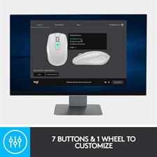Logitech MX Anywhere 2S Wireless Mouse Use On Any Surface, Hyper-Fast Scrolling, Rechargeable, Control Up to 3 Apple Mac and Windows Computers and Laptops (Bluetooth or USB)