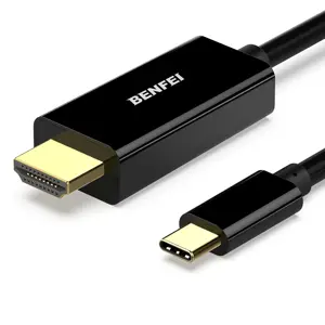 BENFEI USB C to HDMI 6 Feet Cable, USB Type-C to HDMI Cable, Thunderbolt 3/4 Compatible with iPhone 15 Pro/Max, MacBook Pro/Air 2023, iPad Pro