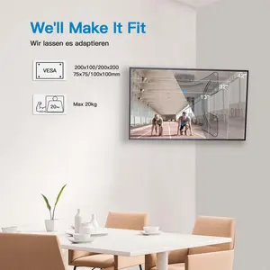 PERLESMITH PSSFK1 TV Wall Bracket for Most 13-42 Inch TVs, 20kg Weight Capacity Max VESA 200x200mm, Solid and Sturdy TV Bracket with Swivel Tilt 