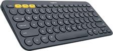 Logitech K380 Pebble Multi-Device Bluetooth Keyboard – Windows, Mac, Chrome OS, Android, iPad, iPhone, Apple TV Compatible – with Flow Cross-Computer Control and Easy-Switch up to 3 Devices –Dark Grey
