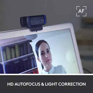 Logitech C920S HD Pro Webcam, Full HD 1080p/30fps Video Calling, Clear Stereo Audio, Light Correction, Privacy Shutter, Works with Skype, Zoom, FaceTime, Hangouts, PC/Mac/Laptop/Tablet/XBox (Renewed)