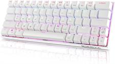 DIERYA DK63N 60% Wireless Wired Mechanical Gaming Keyboard, RGB Backlit Bluetooth Keyboard w/Arrow Keys, 63 Keys Ultra-Compact Keyboard Full Keys Programmable w/Brown Switch for Windows Laptop PC Mac