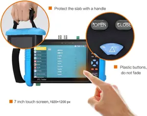 7" IPS Touch Screen 4K H.265 IP Camera Tester - IPC-9800 Plus, CCTV, CVBS, Analog Tester, Built-in WiFi, POE, HDMI, RJ45 TDR, Dual Window, 8GB TF Card, Firmware