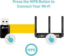 TP-Link TL-WN823N N300 Mini USB Wireless Wi-Fi Network Adapter for PC & Laptop. Black