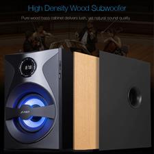 F&D F380X 108 W 2.1 Channel Wireless Bluetooth Multimedia Speaker with Subwoofer Satellite Speaker, Multicolor LED, Remote, NFC, Digital FM & USB, SD Card