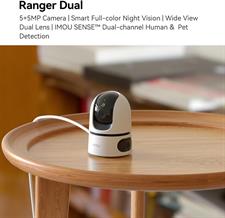 IMOU 2K (3MP+3MP) Dual Lens Indoor WiFi Surveillance Camera, 360° Camera with AI Person/Animal/Sound Detection, Automatic Tracking, Night Vision Colour, Two-Way Audio, Private Mode