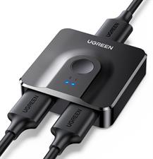 UGREEN HDMI Switch 4K@60Hz, Bi-Directional HDMI Splitter 2 in 1 Out Switcher Supports UHD 3D HDR Compatible with PS5, PS4, Xbox Series X/S, Roku, Fire Stick, Black