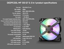DeepCool MF120 GT 3x ARGB Fan Kit With ARGB Controller Included