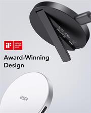 ESR HaloLock Kickstand Wireless Charger, MagSafe-Compatible Charger for iPhone 15/14/14 Plus/14 Pro/14 Pro Max and iPhone 13/12 Series, with 5 ft (1.5 m) Removable Cable, Adapter Not Included
