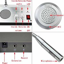 ZDL 9908 Bank/ Office/ Store/ Station Counter Window Intercom System, Dual-Way Intercommunication Microphone, Interphone System