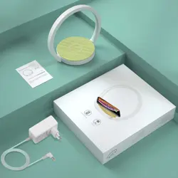 ELEHOT Bedside Lamp Table Lamp Touch Dimmable with 10 W Wireless Charger Night Light with 3 Levels Brightness for Bedroom Living Room Office (10 W)