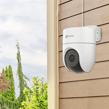 EZVIZ 2K+  H8C 4MP Outdoor Camera Wired, 360° PTZ WiFi Camera for Home Security, Outside Surveillance with AI Detection Auto-Tracking, Color Night Vision, Two-Way Talk, Waterproof, Alexa, 512GB Support