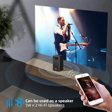 BYINTEK P20 Mini DLP Projector HD LED Wi-Fi Film Battery Operated Portable Projector Supports Full HD 1080P 4K Android 9.0 OS Wireless Display for Smartphone Tablet & PC