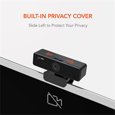 NUROUM V11 2K business webcam with dual mic perfect for hybrid collaboration and live streaming