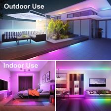 Lepro LED Strip Lights, 32.8ft Music Sync Magic Color Light Strip with Remote, Dreamcolor  Color Changing Lights, 5050 RGB Lights for Bedroom, Home, Gaming Room, Party, TV, Wall Decor